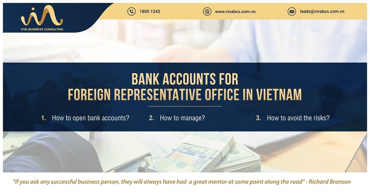 Bank account for representative office in Vietnam