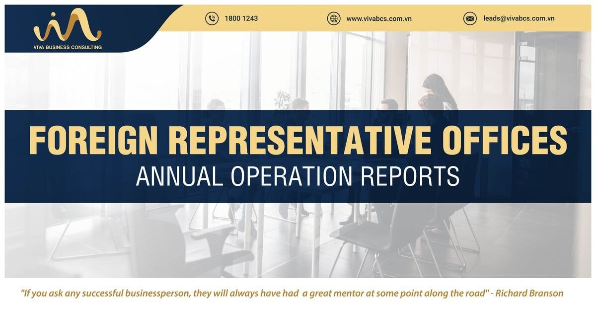 Annual Operation Reports For Foreign Representative Offices