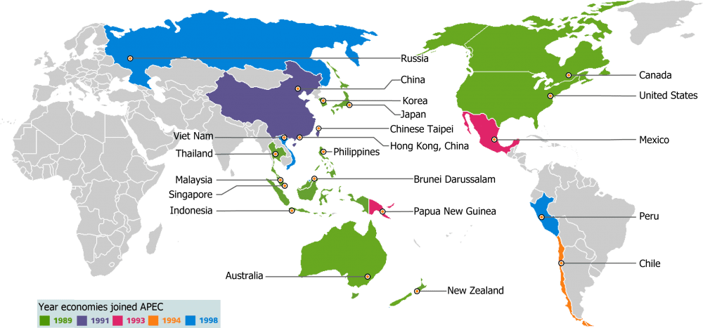 su-dung-the-doanh-nhan-apec-map bản đồ 19 nước sử dụng thẻ doanh nhân apec