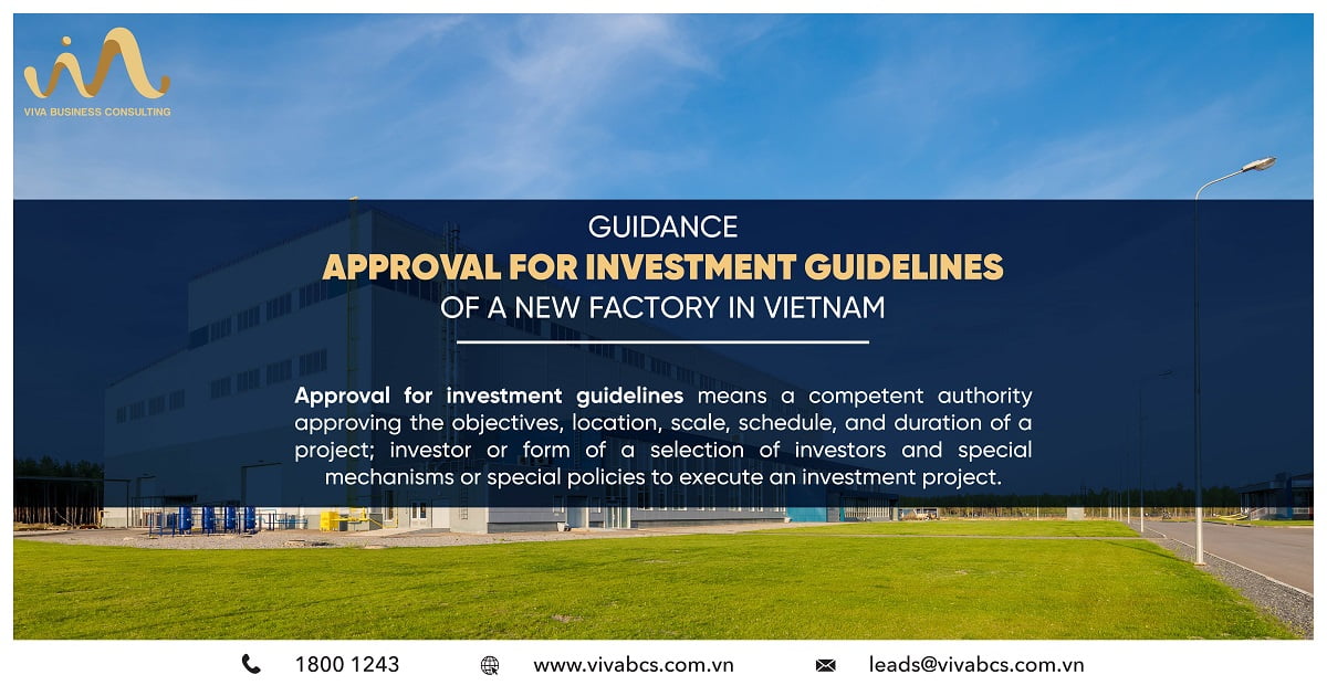 Approval for investment guidelines of a new factory in Vietnam