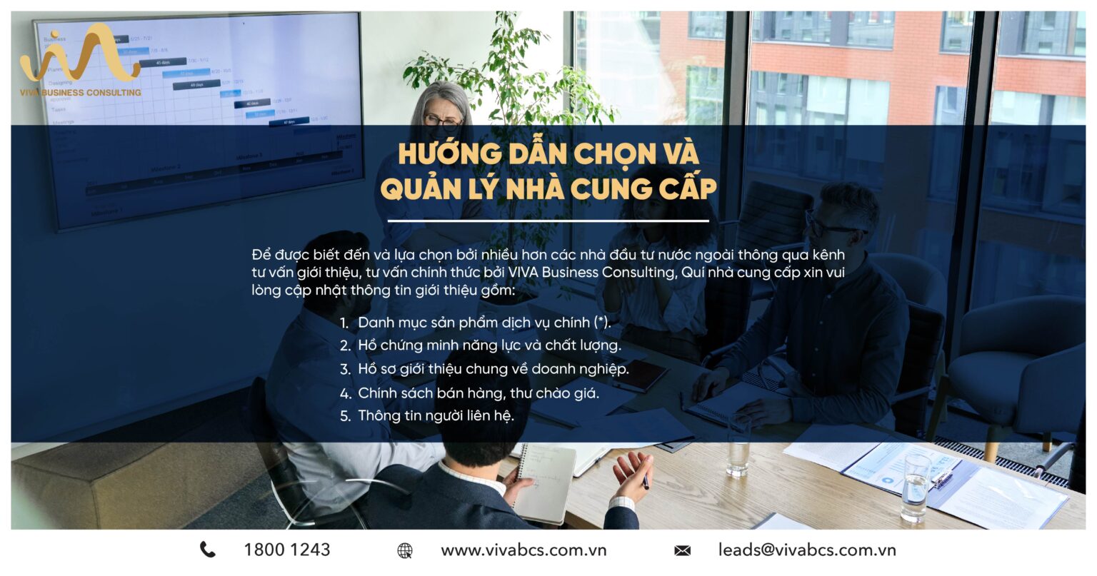 Hướng dẫn chọn và quản lý nhà cung cấp
