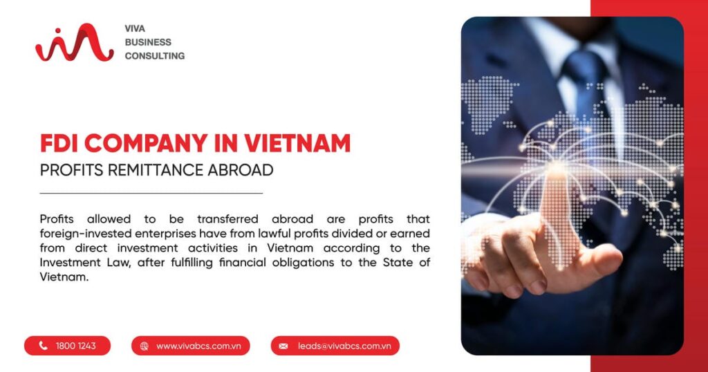 Profits remittance abroad for FDI company in Vietnam