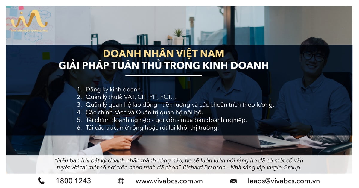 Doanh nhân Việt Nam - giải pháp tuân thủ trong kinh doanh