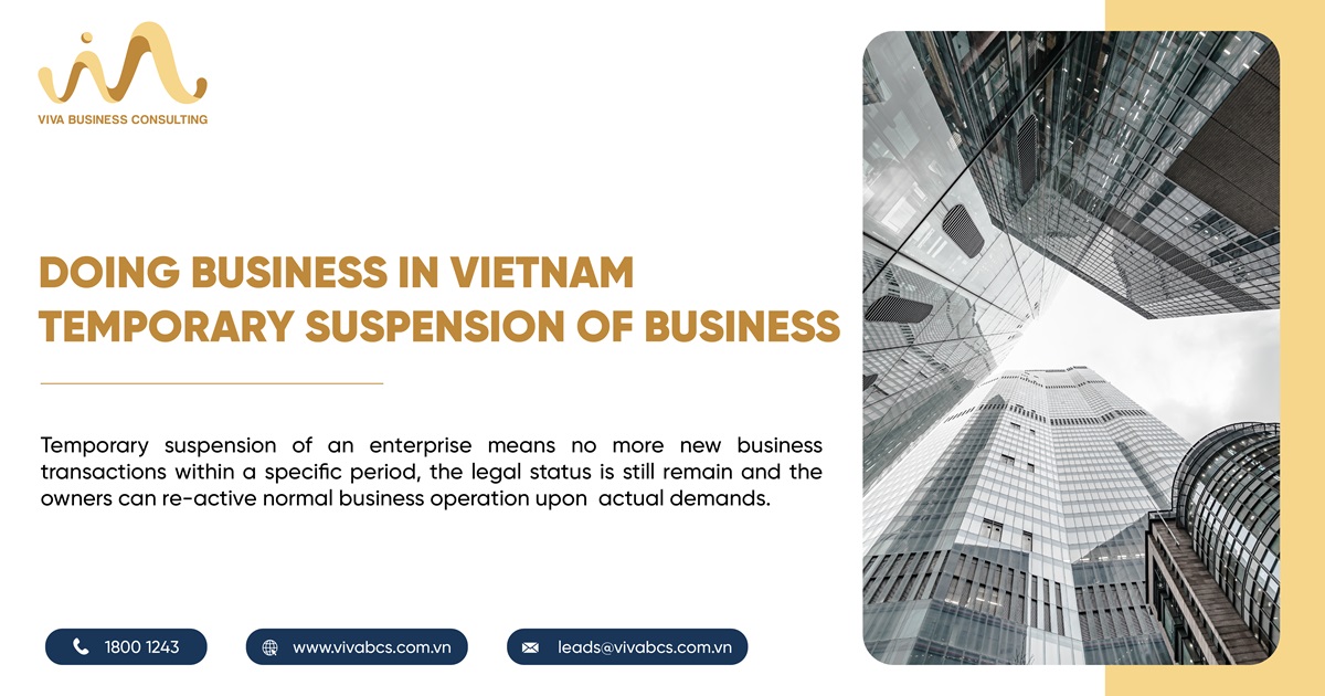 Temporary suspension of business in Vietnam