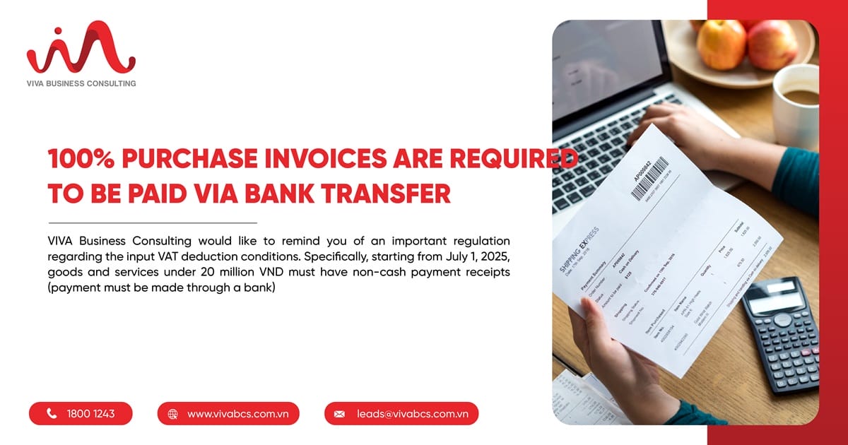 The Payment Regulation via Bank for Purchase Invoices