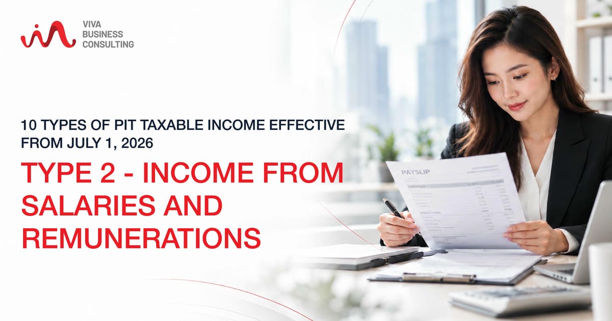 10 Types of PIT Taxable Income Effective from July 1, 2026 – Income from Salaries